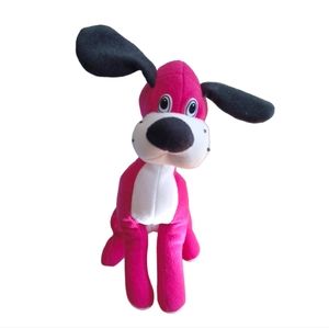 VTG Cloud 9 Toys Stuffed Violet and White dog puppy sitting  plush